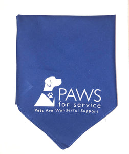 PAWS for service Bandana
