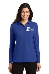 Ladies Long Sleeve Silk Touch™ Polo w/ Logo