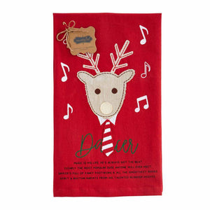 Mud Pie Reindeer Tea Towels